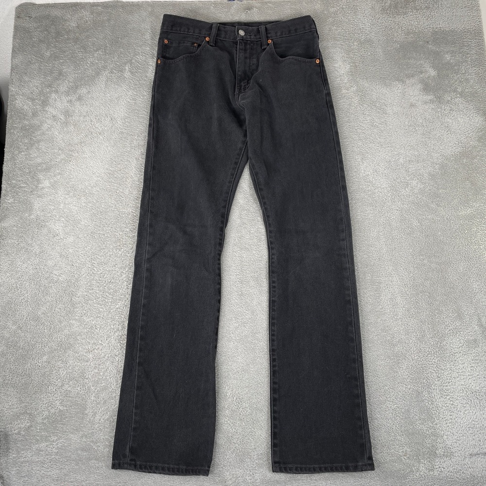 Levi 517 Jeans Mens 31x34 Black Bootcut Denim Classic Western Workwear